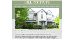 Desktop Screenshot of hillinstitute.com