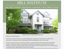 Tablet Screenshot of hillinstitute.com